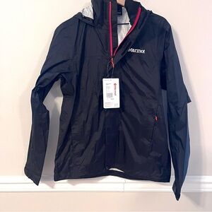 Marmot Men’s PreCip Pride Rain Jacket Size S Black NWT Raincoat Rainbow